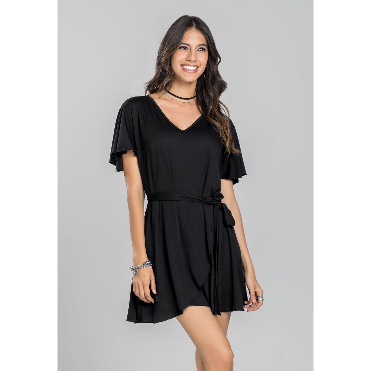 RUTTA - Vestido Corto Mujer Negro Rutta 103595