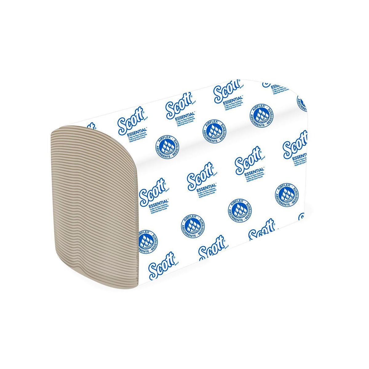 SCOTT - Toallas de Mano Scott Essential Doblada Natural 150 toallas
