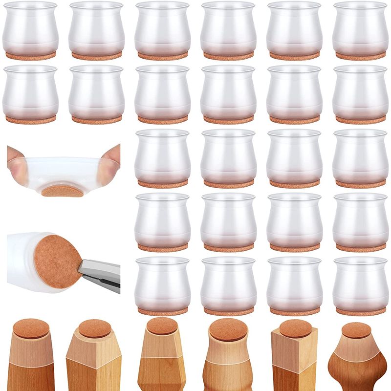 GENERICO - almohadilla Pata Muebles Fundas forro patas Silla en Silicona M X32