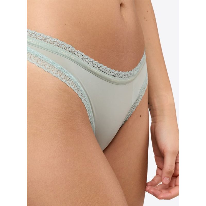 CALVIN KLEIN - Pantie Verde Tipo Tanga Para Mujer Calvin Klein