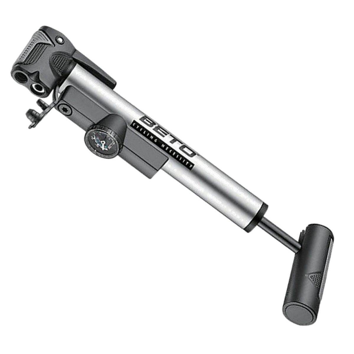 BETO - Inflador Bicicleta Beto Mini Bomba Aire 80psi Con Manometro
