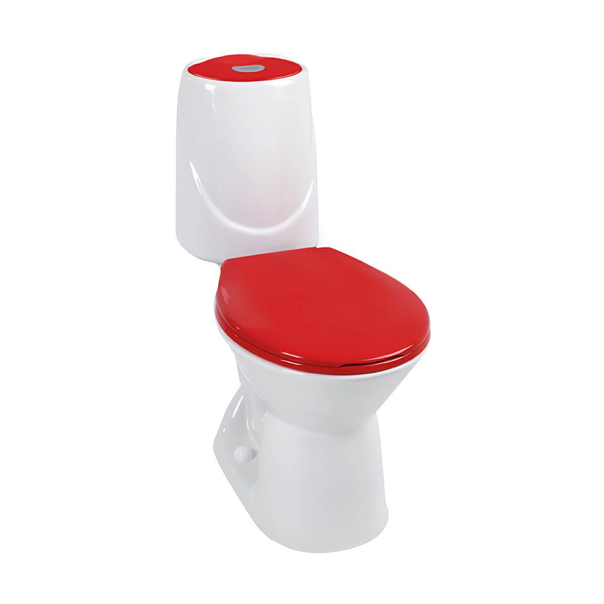 CORONA - Combo Happy Rojo Sanitario Lavamanos semipedestal Grifería Accesorios
