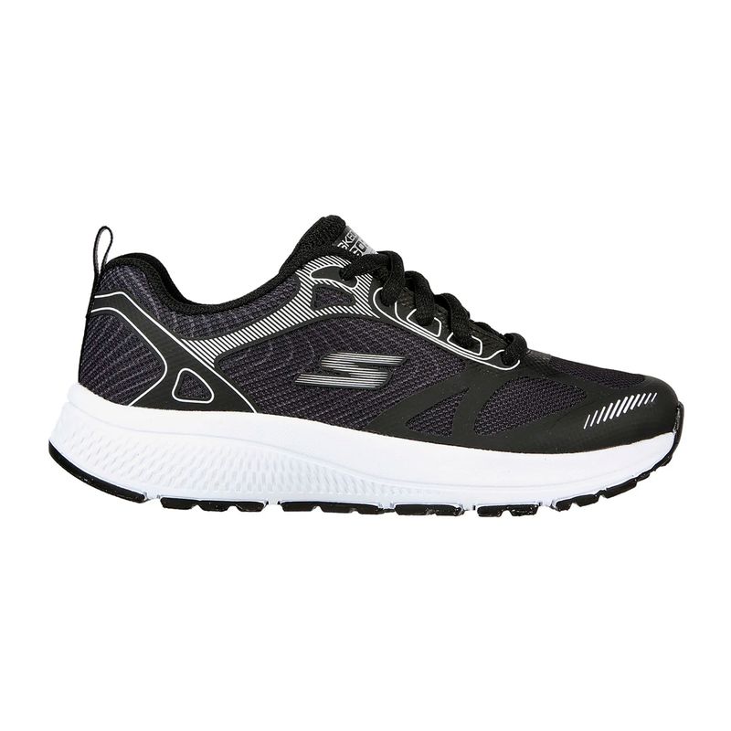 SKECHERS - TENIS SKECHERSNEGROBLANCO NIÑO SK GO RUN CONSISTENT VURLOX BLACK