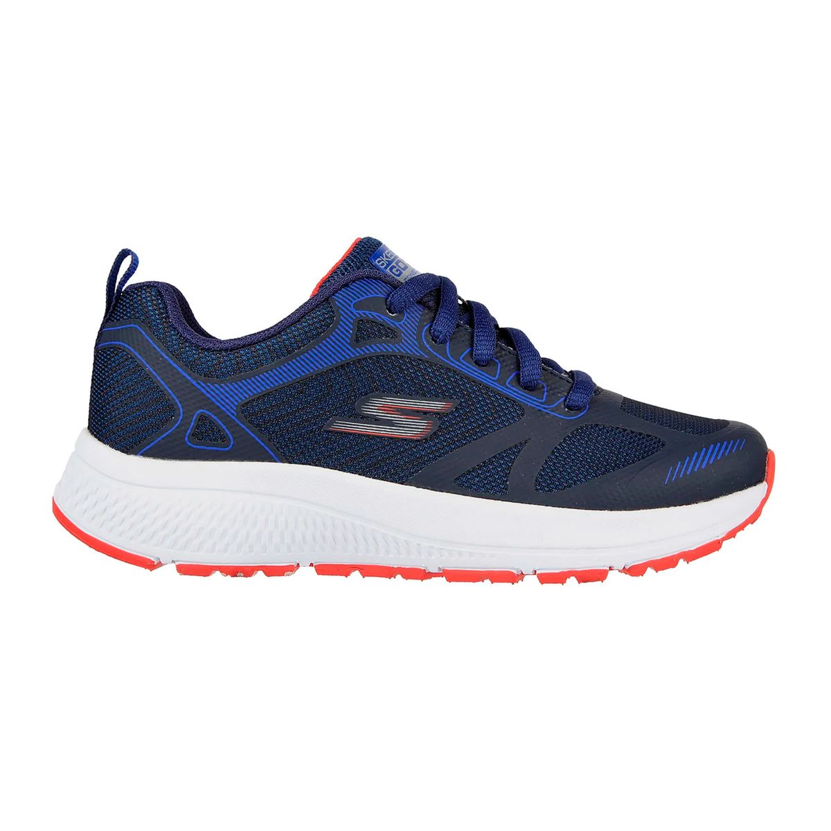 SKECHERS - TENIS SKECHERS AZUL PARA ÑIÑO SK GO RUN CONSISTENT VURLOX NAVY RED.