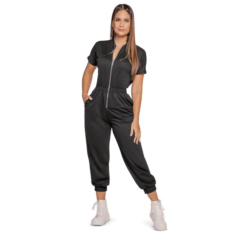ATYPICAL - Enterizo Corto Mujer Negro Atypical 5921