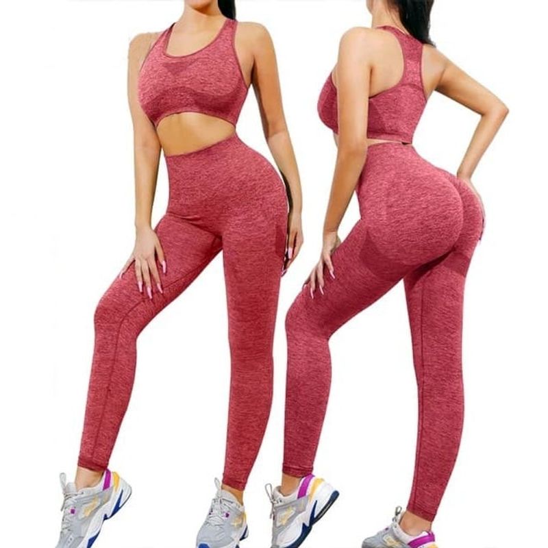 GENERICO - Leggins Licra Tiro Alto Levanta Cola Push Up+ Obsequio-_.