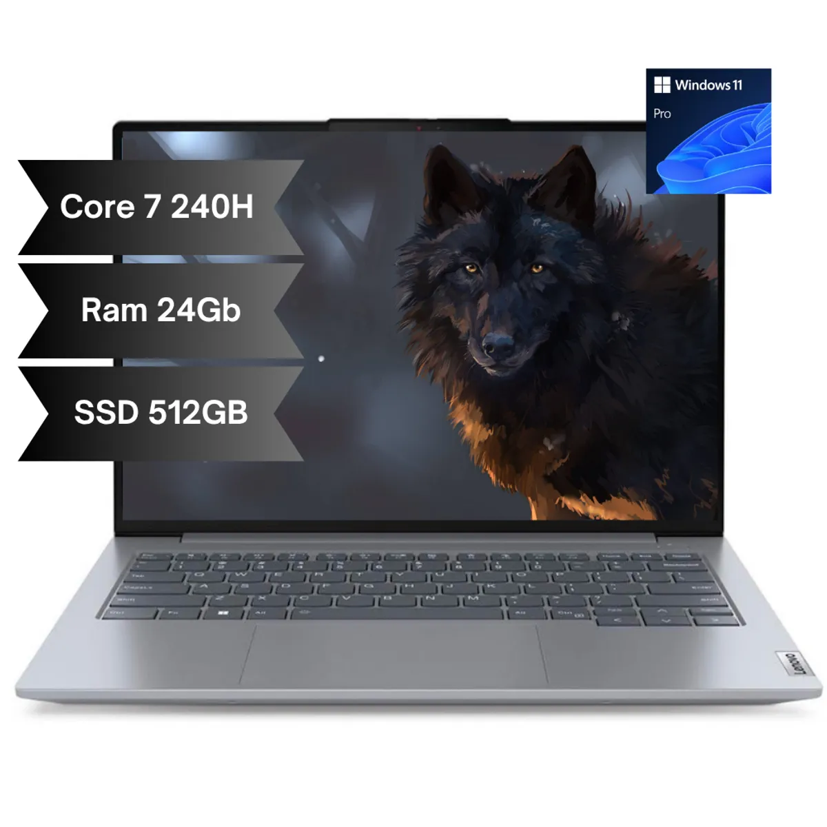 Lenovo - LENOVO V14 Intel Core 7 240H - Ram 24GB DDR4 - SSD 512GB - WIN 11 Pro - 14" - RJ45