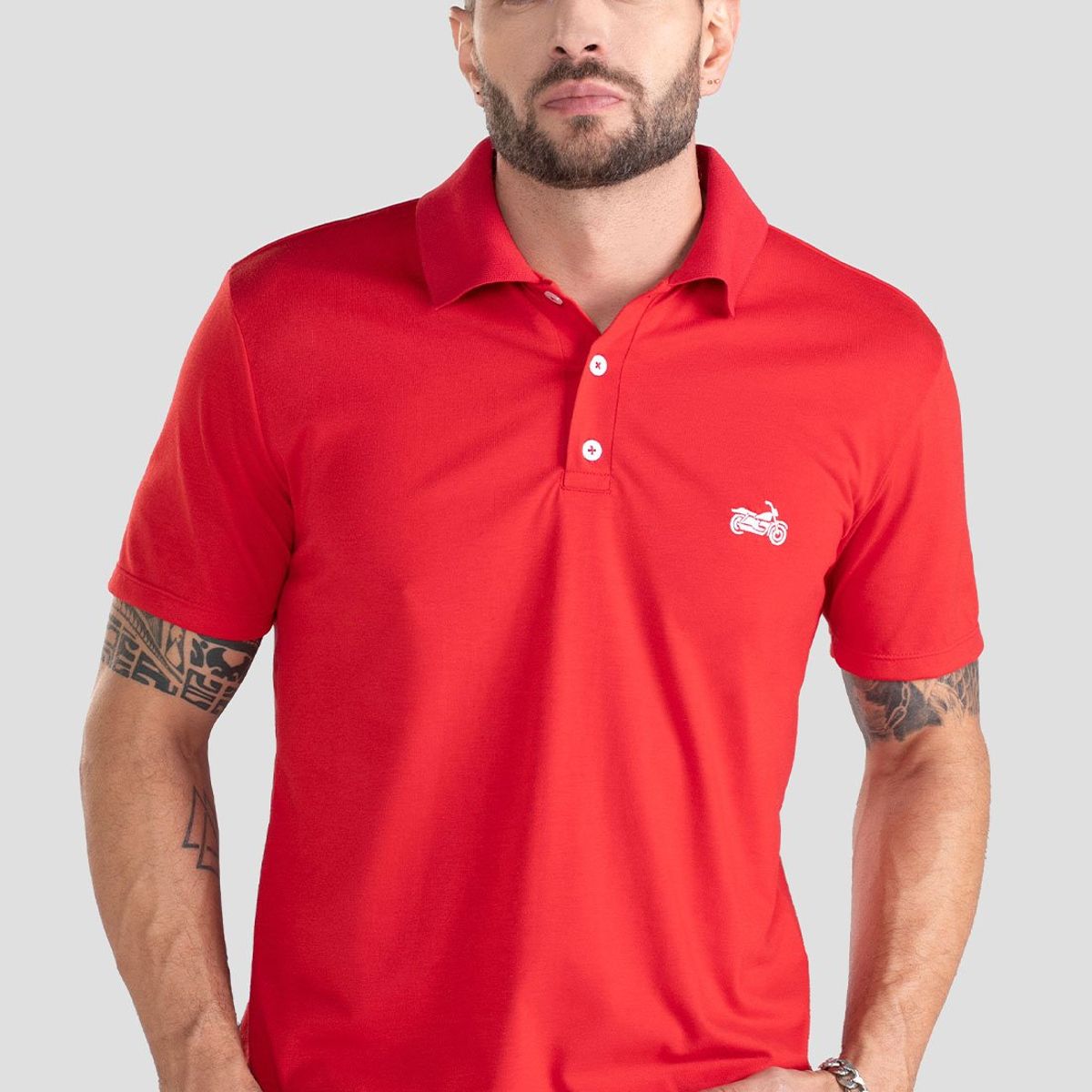 MARKETING PERSONAL - Polo Hombre Rojo Mp 101105