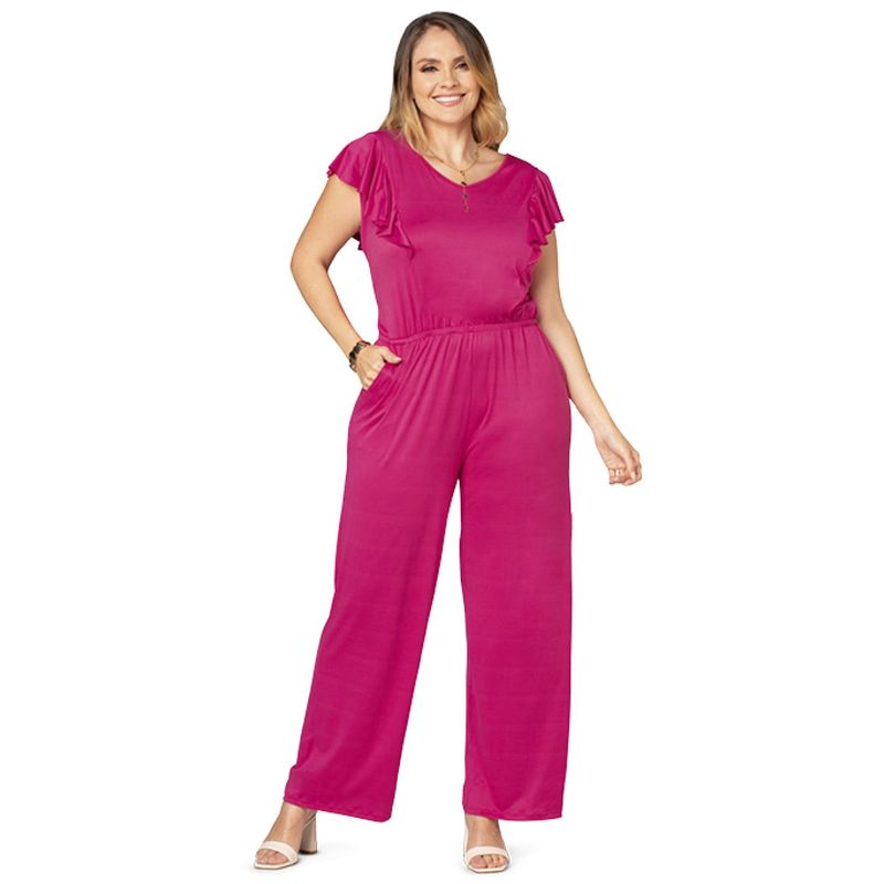 MARKETING PERSONAL - Enterizo Largo Mujer Fucsia Mp 6593