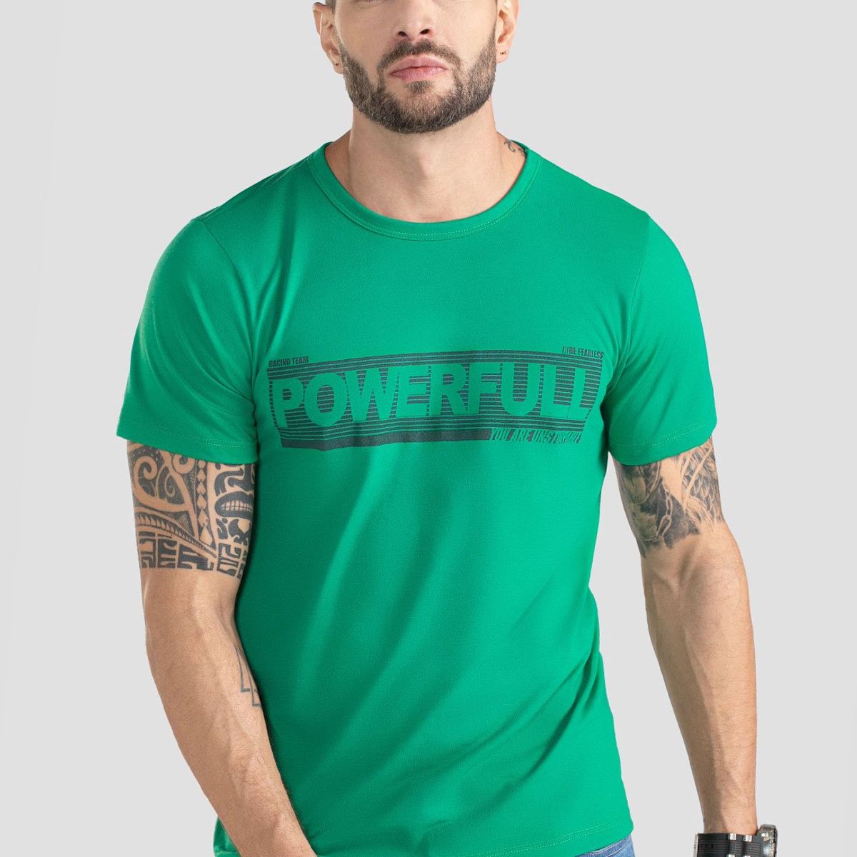 MARKETING PERSONAL - Camiseta Hombre Verde Mp 100490