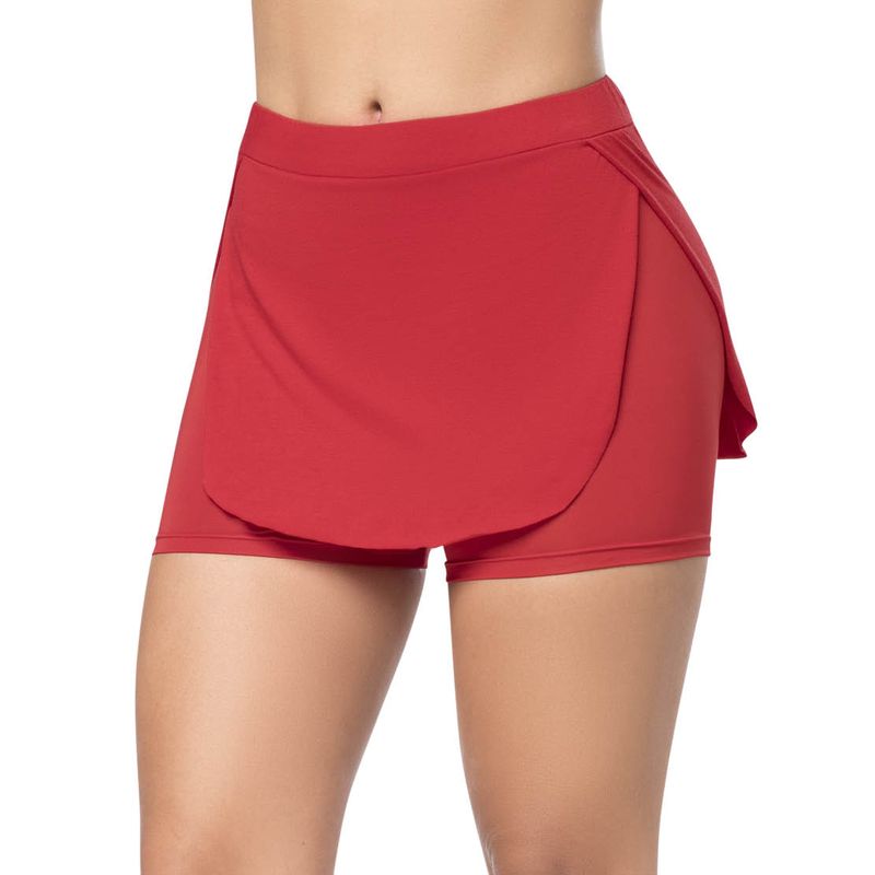 FORMAS INTIMAS - Falda Short Mujer Rojo FI 3015