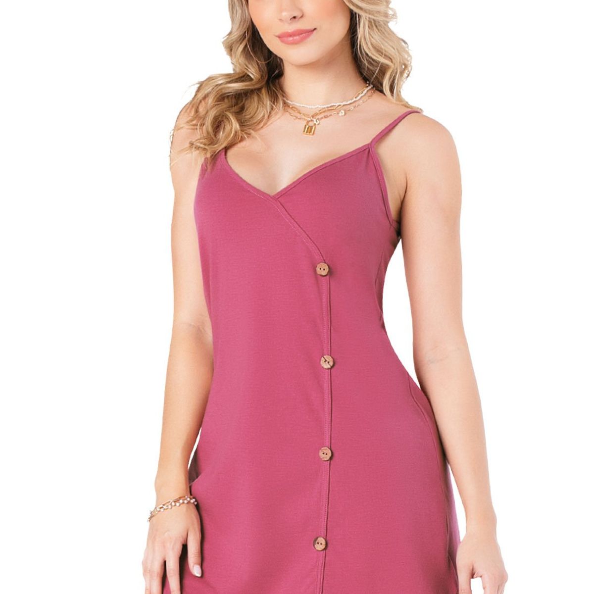 MARKETING PERSONAL - Vestido Corto Mujer Rosa Mp 5810