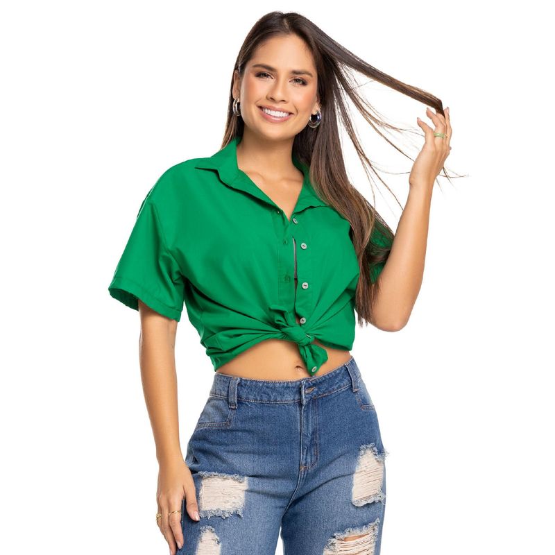 ATYPICAL - Camisa Mujer Verde Atypical 5908