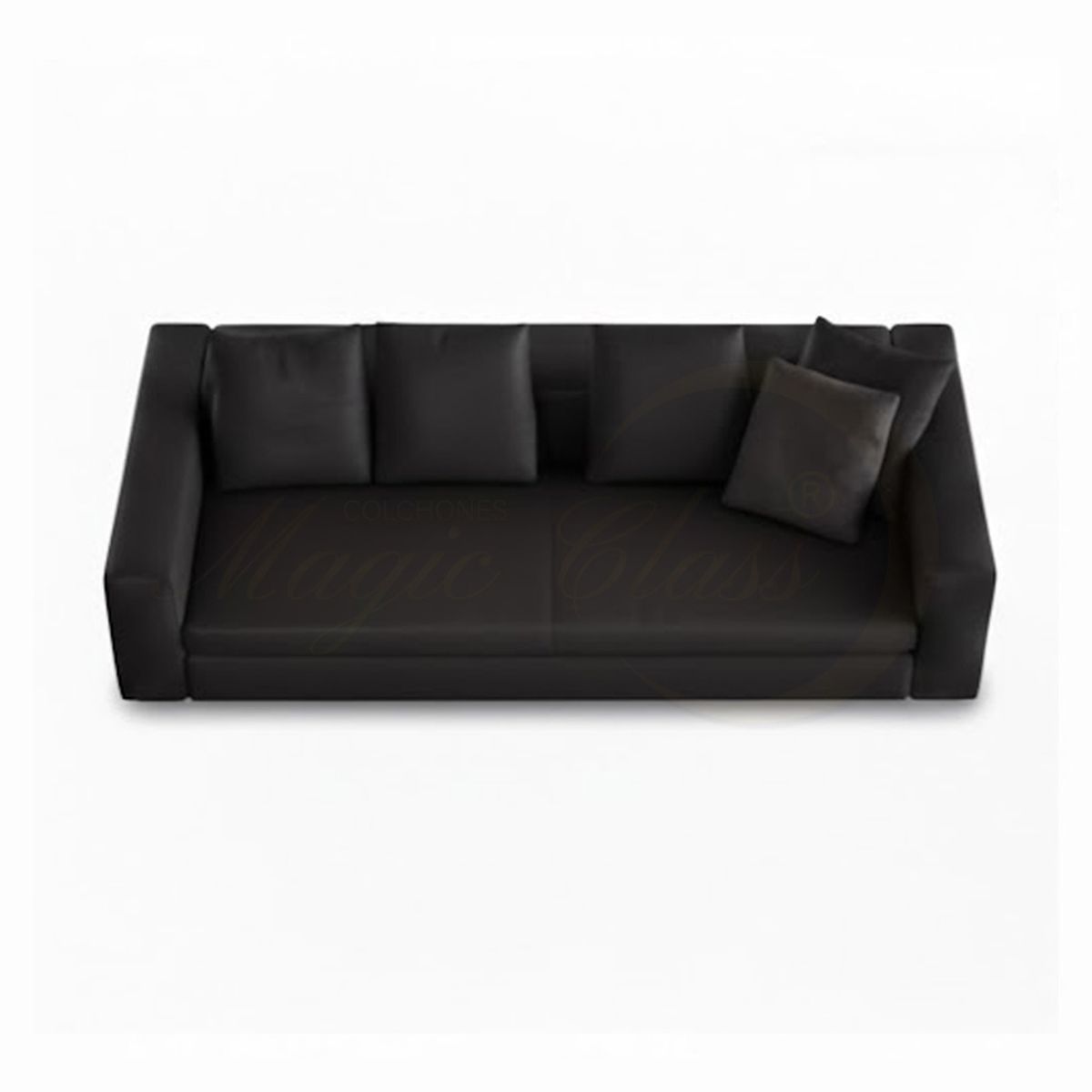 MAGIC CLASS - SOFÁ MODERNO CAMPINA MICROFIBRA NEGRO