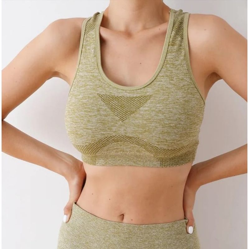 GENERICO - Conjunto Deportivo Short Licra Levanta Cola Push Up + Top_.
