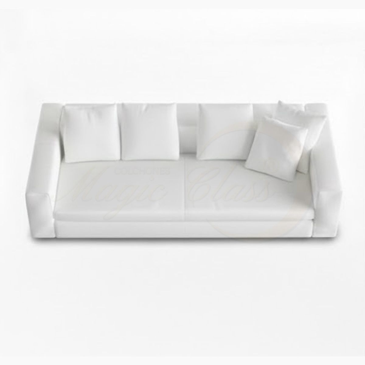 MAGIC CLASS - SOFÁ MODERNO CAMPINA MICROFIBRA BLANCO