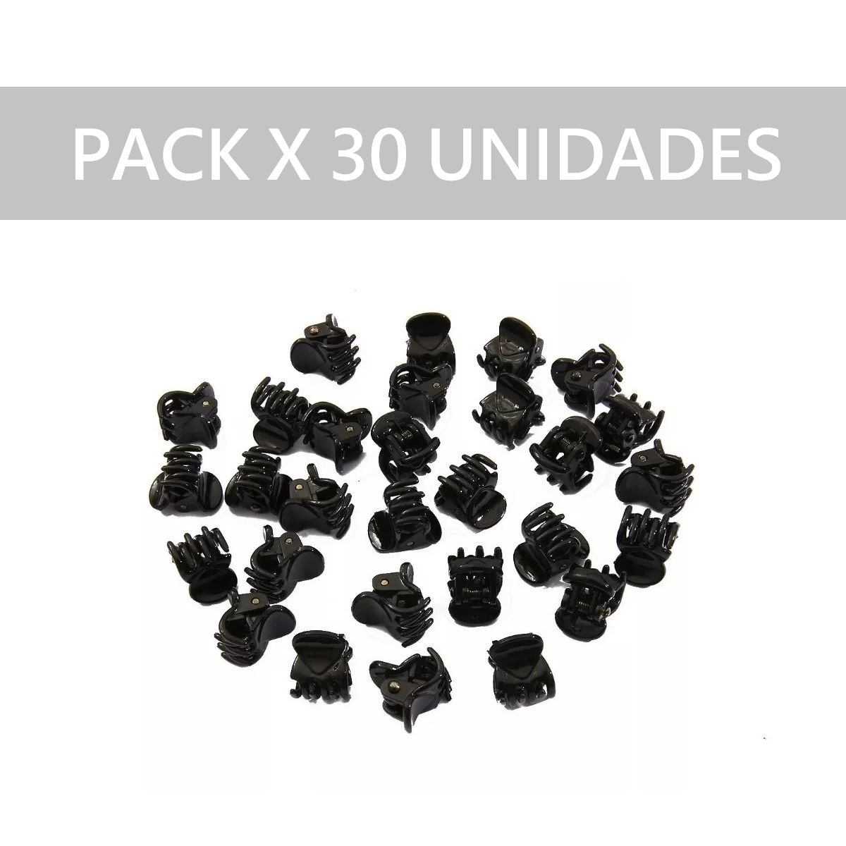GENERICO - Ganchos X 30 Unid Mini Caimán Piojitos Pinzas Cabello Niñas