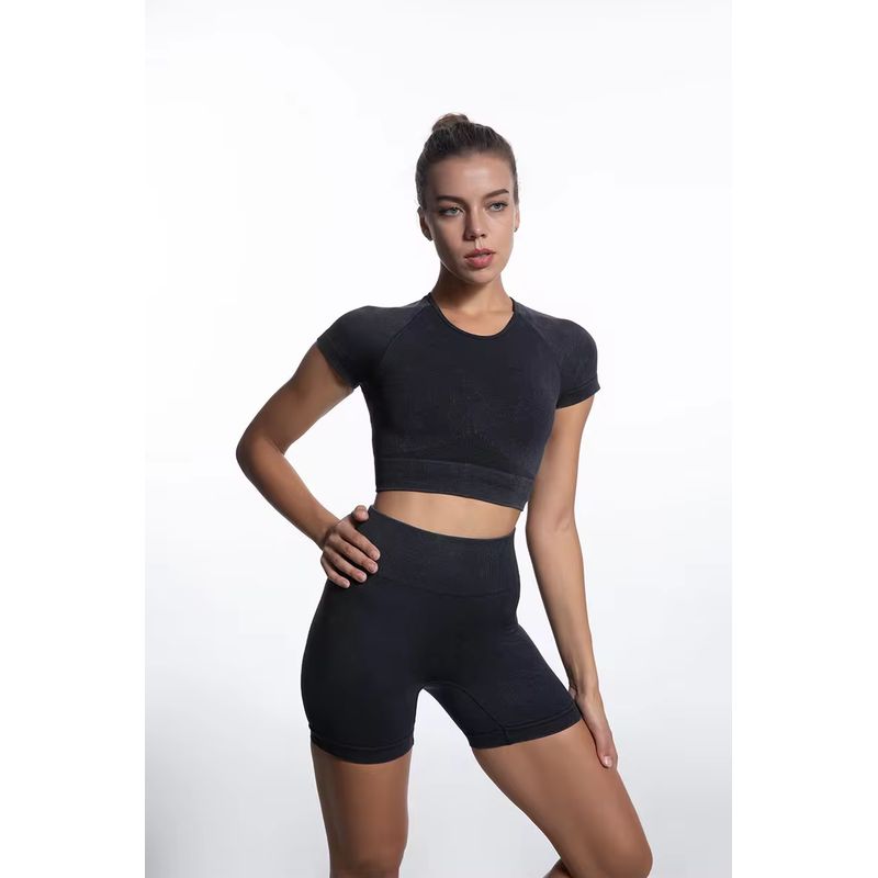 GENERICO - Conjunto Deportivo Para Mujer Short Gym Ropa Deportiva_.