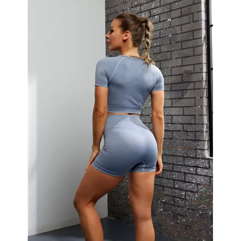 GENERICO - Conjunto Deportivo Para Mujer Short Gym Ropa Deportiva
