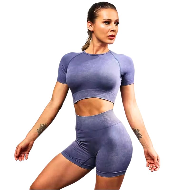 GENERICO - Conjunto Deportivo Para Mujer Short Gym Ropa Deportiva_.
