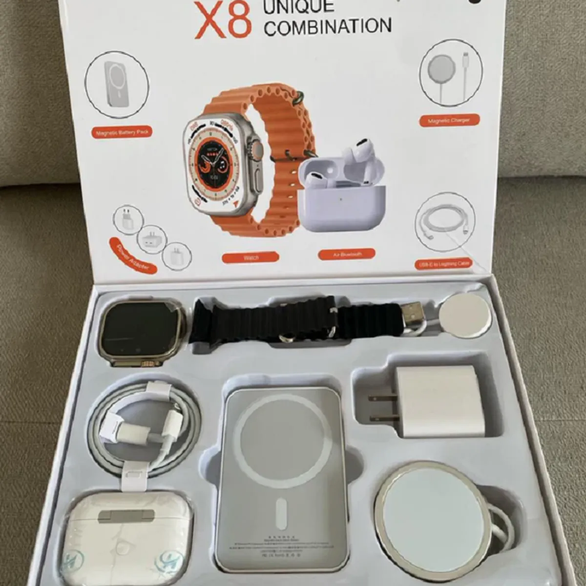 GENERICO - Reloj Smartwatch Ultra audifonos inalambricos 8 accesorios