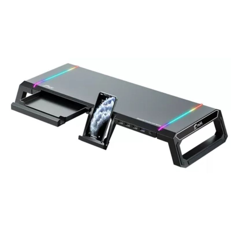 JYR TECHNOLOGY - Base Stand Para Monitor Y Laptop J&r Brjr-016 Rgb