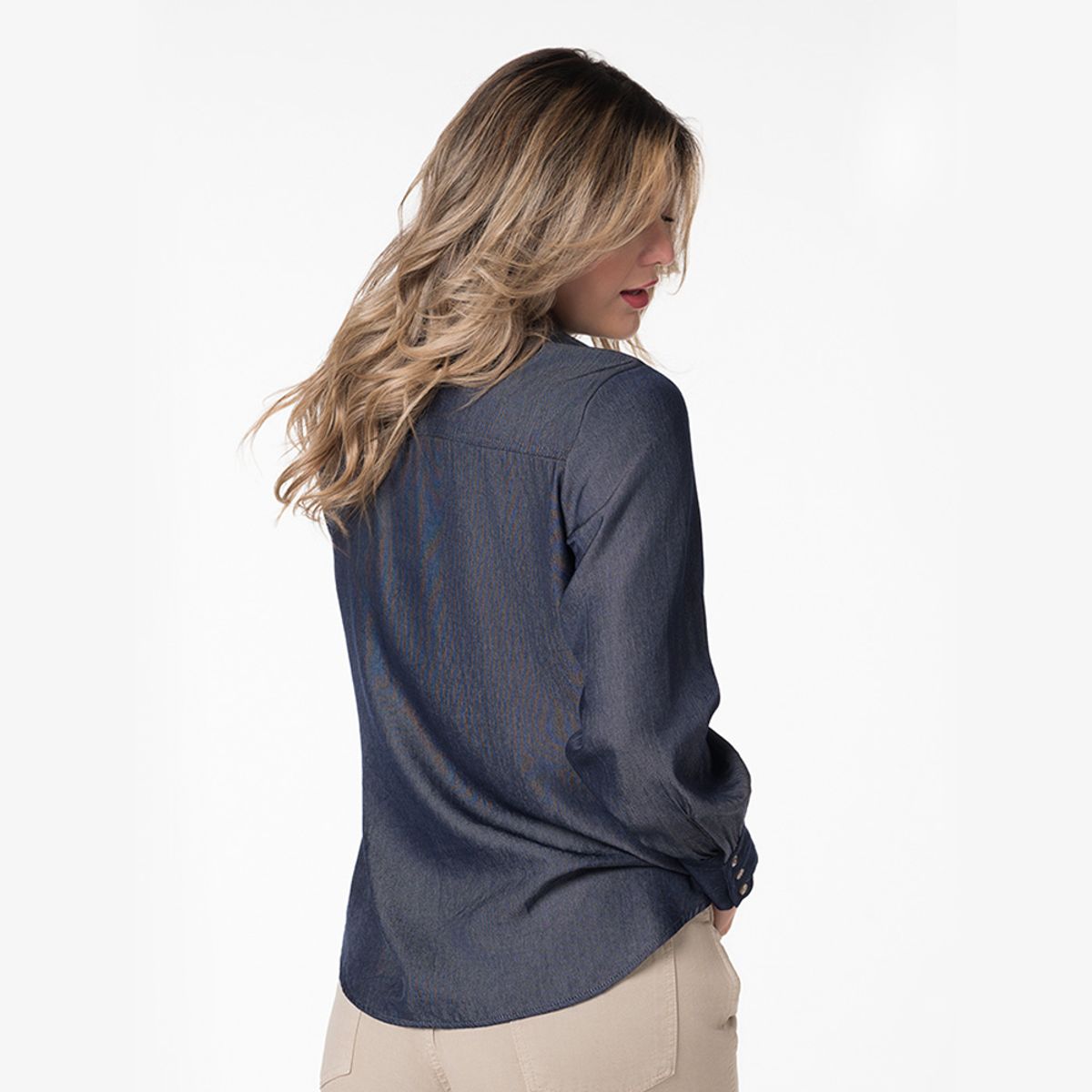 LEC LEE - Blusa anudada para mujer Lec Lee - Indigo