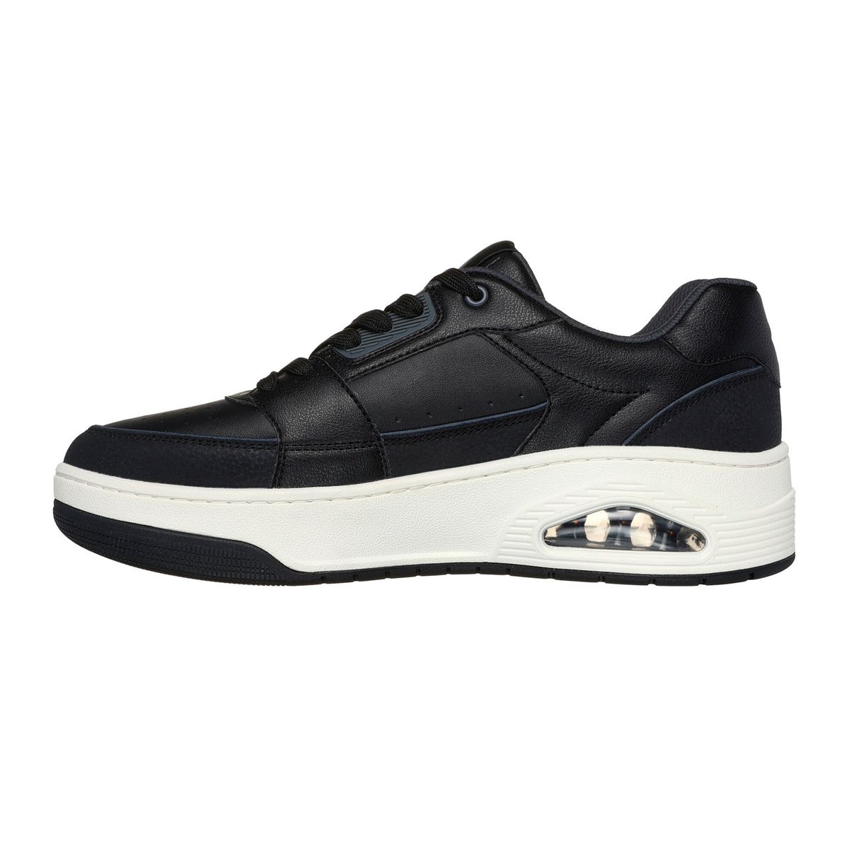 SKECHERS - TENIS SKECHERS NEGROS PARA HOMBRE SK UNO COURT LOW POST BLACK