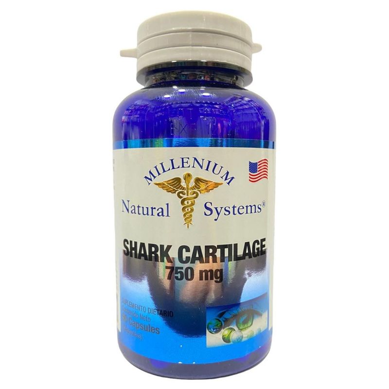 MILLENIUM NATURAL SYSTEM - Shark Cartilage 750 mg x 90 Cápsulas Natural System