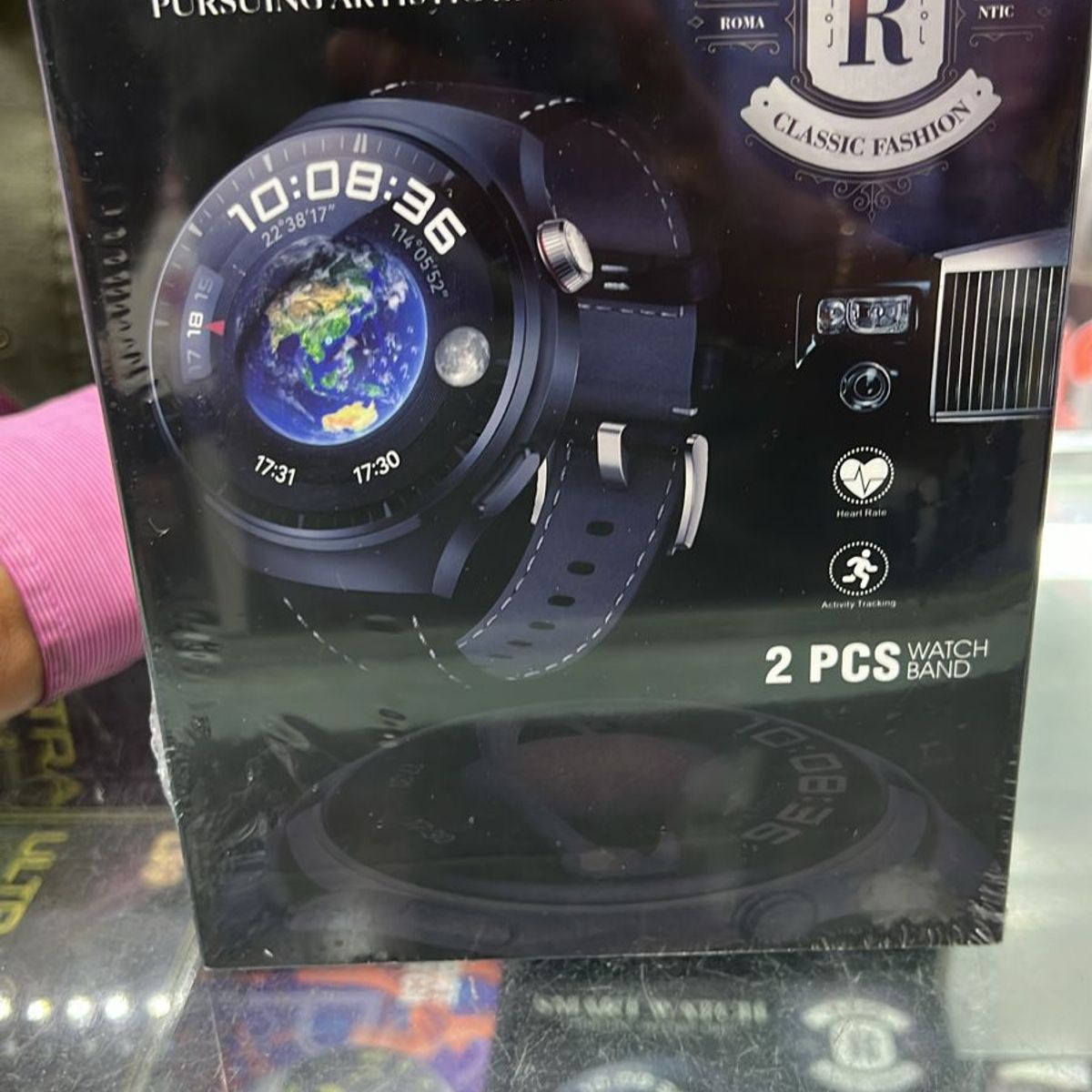 GENERICO - Reloj Smart Watch táctil redondo doble manilla K600 llamadas y deporte