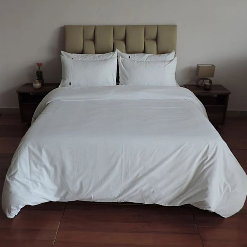 TALAMO HOGAR - Juego de duvet smart microfibra blanco SEMIDOBLE