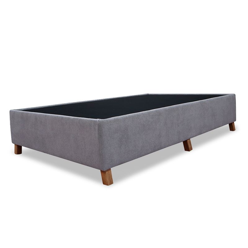 GENERICO - Basecama Graf Semidoble 120x190 Gris Claro