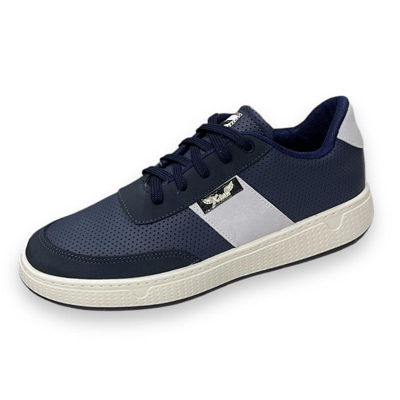 XIAN SHOES - Bolichero Hombre Ref C16 Azul Gris