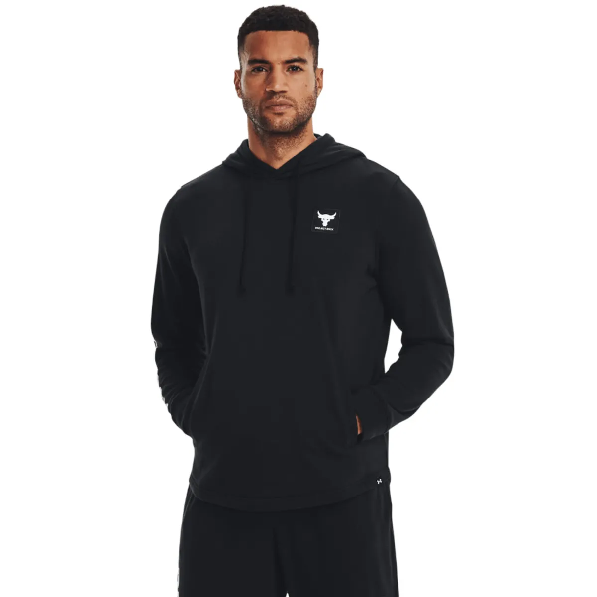 UNDER ARMOUR - Buzo HOMBRE PJT ROCK TERRY HOODI Negro 1377428-001-N11 UNDER ARMOUR