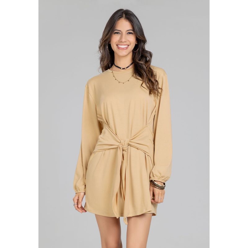 RUTTA - Vestido Corto Mujer Beige Rutta 103594
