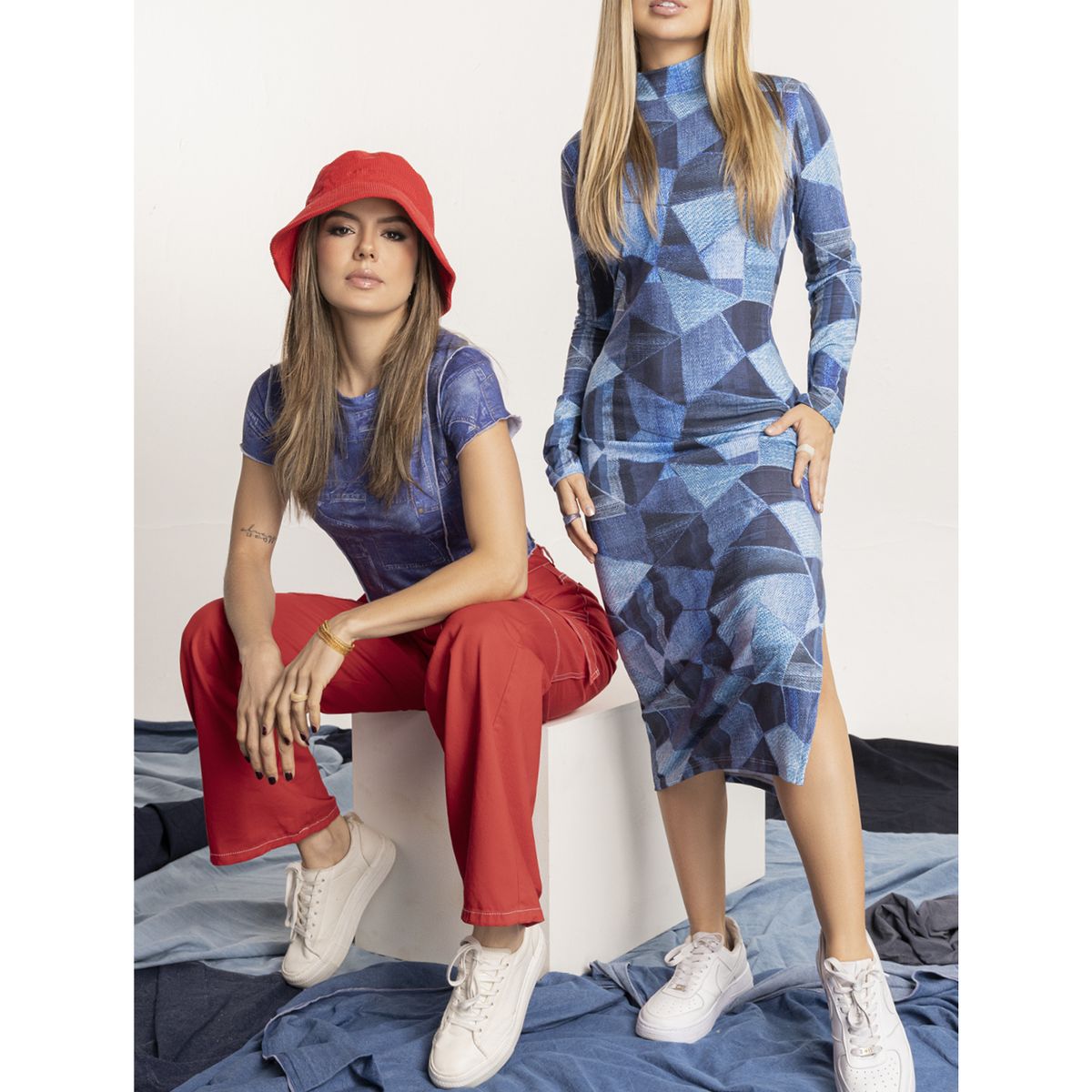 ATYPICAL - Vestido Largo Juvenil Estampado Atypical 1532