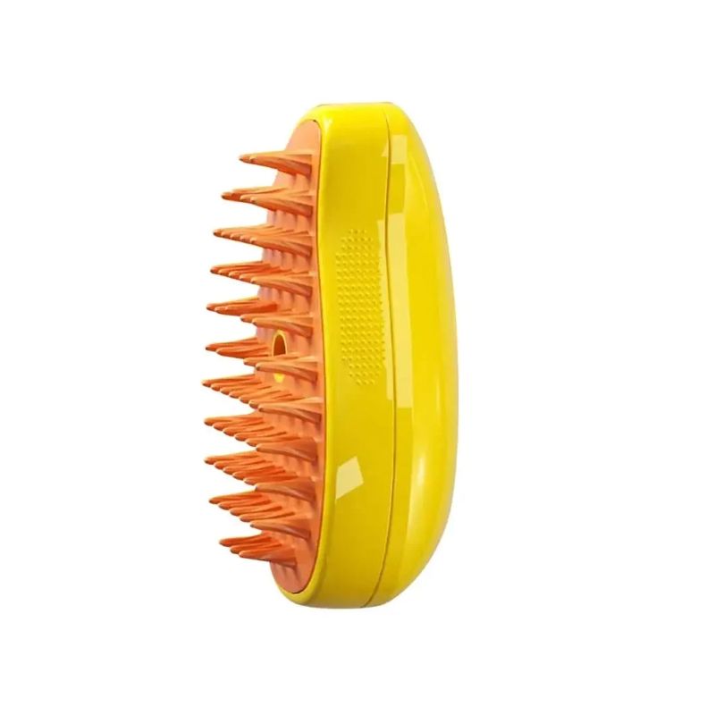 GENERICO - Cepillo De Vapor Para Gatos 3 En 1 Auto limpiante Amarillo