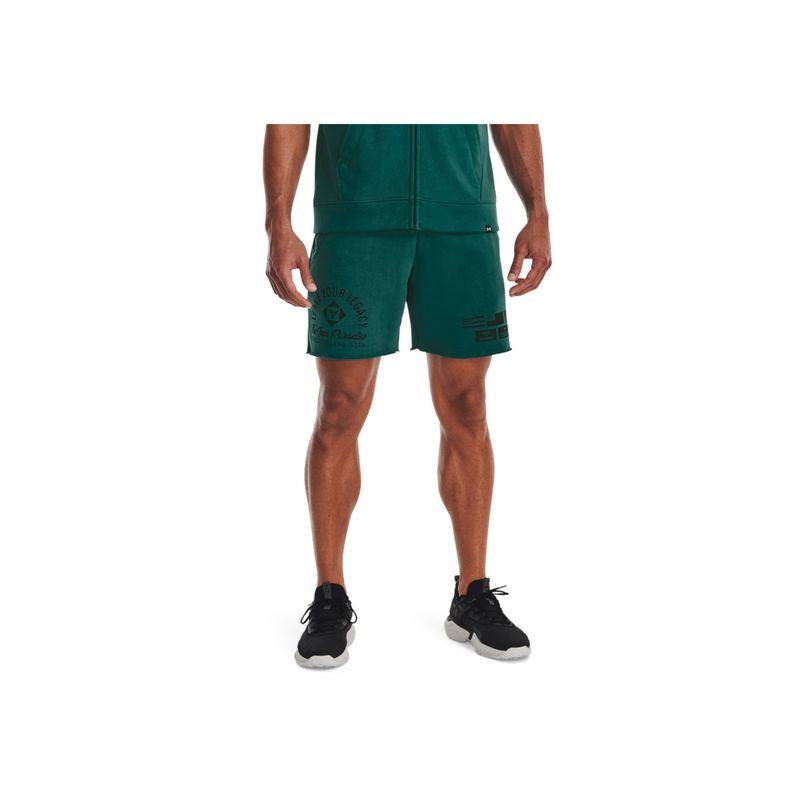 UNDER ARMOUR - Short Verde Hombre PJT RCK HW TERRY STS 1377439-722-5VR UNDER ARMOUR.