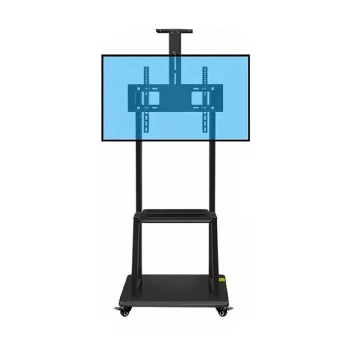 GENERICO - Soporte Base Pedestal Tv 32 60 Móvil Ruedas Ajustable 50k Color Negro