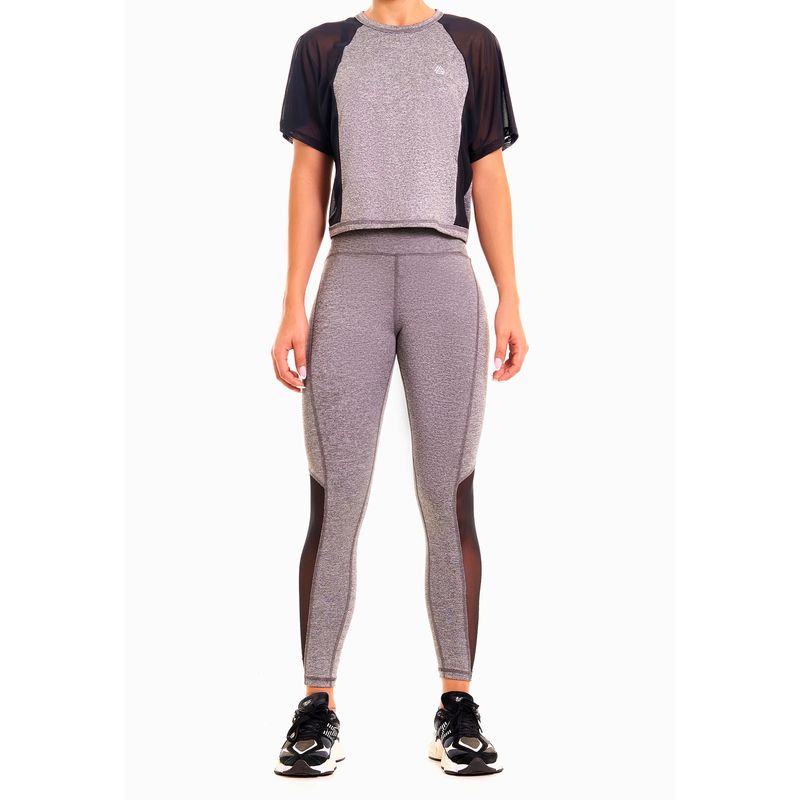 BELIFE - Leggins Deportivo Gris Mujer Belife.-