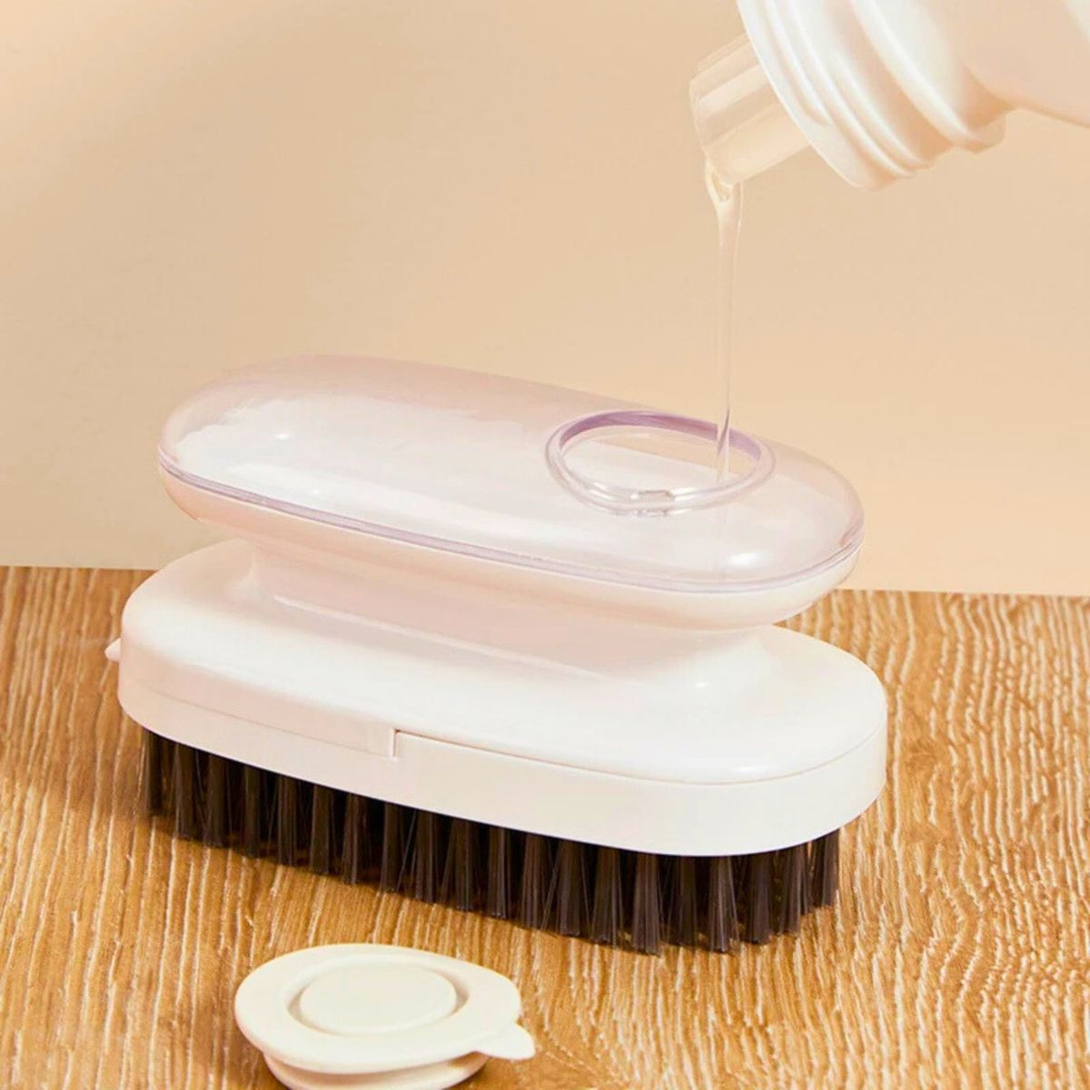 GENERICO - Cepillo De Limpieza Con Dispensador De Jabón Para Lavar