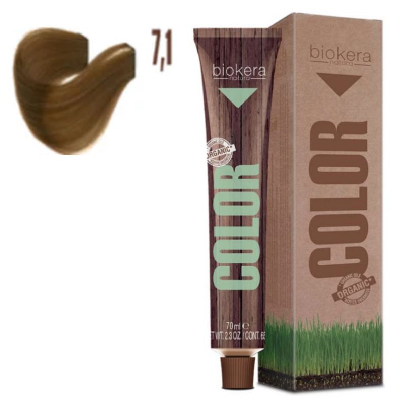 SALERM - Tinte Salerm Biokera 7.1 Rubio Ceniza 70ml