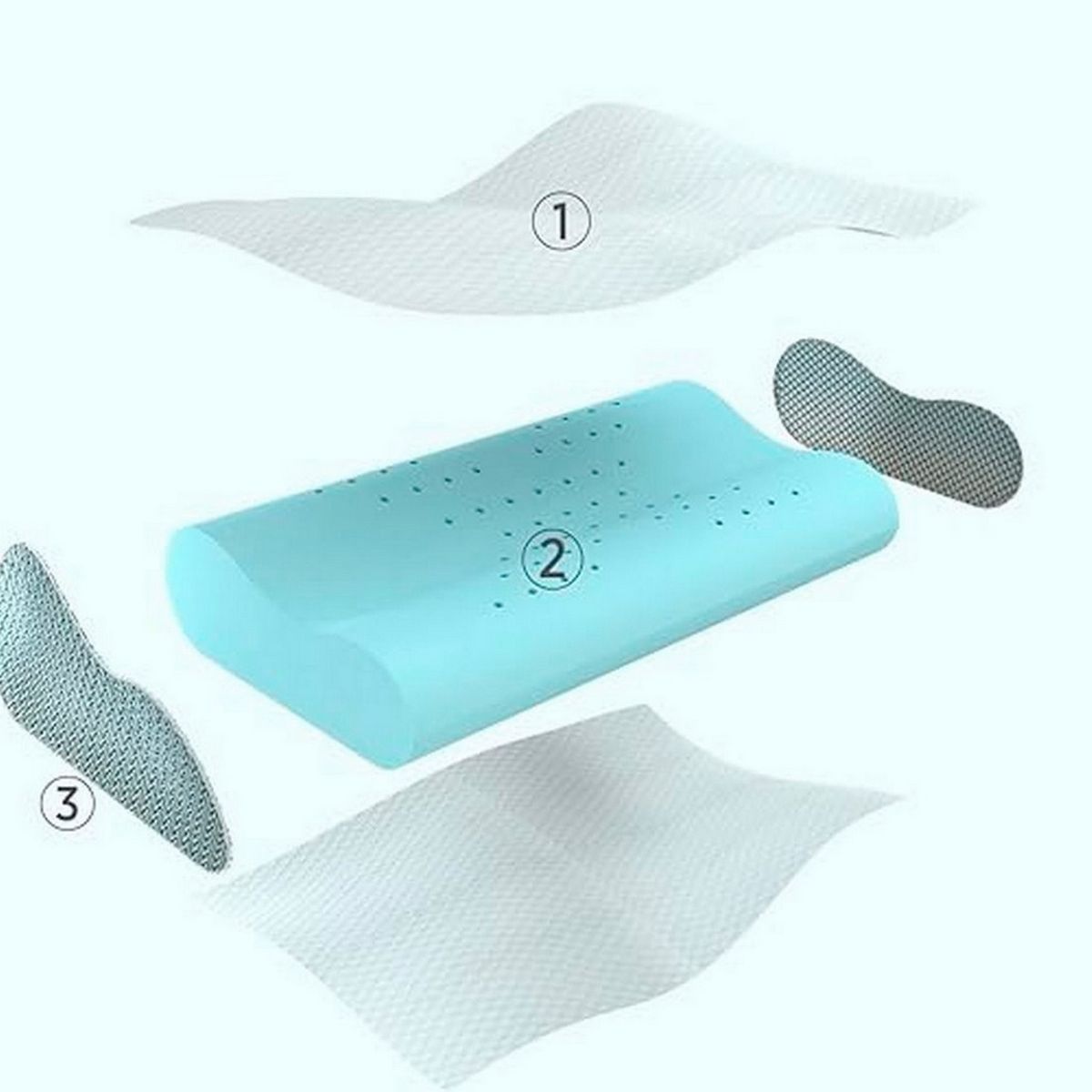 LEMMAN - Almohada De Aloe Vera Ortopédica Cool Pillow Indeformable.