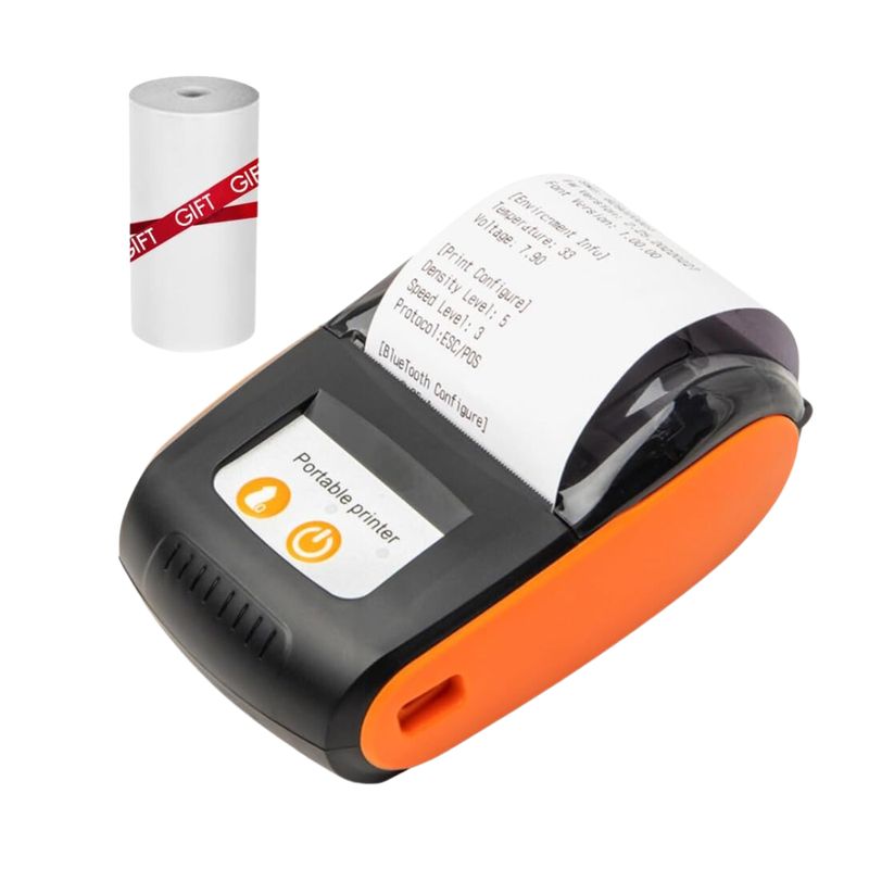 GENERICO - Impresora Térmica Portátil Recargable Bluetooth Con Rollo
