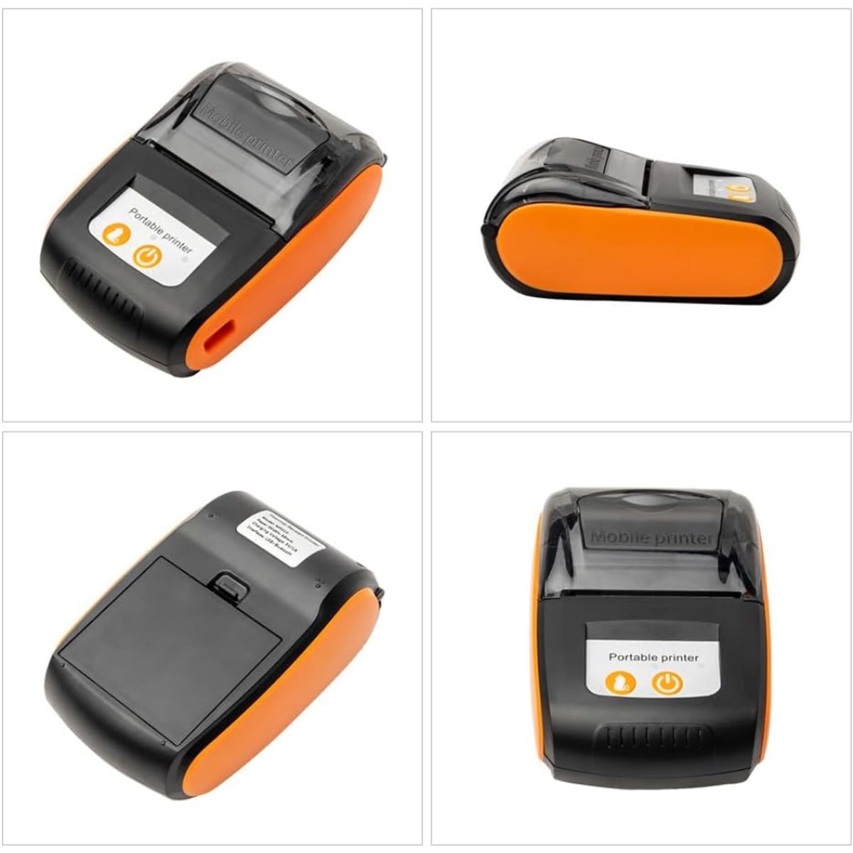 GENERICO - Impresora Térmica Portátil Recargable Bluetooth Con Rollo