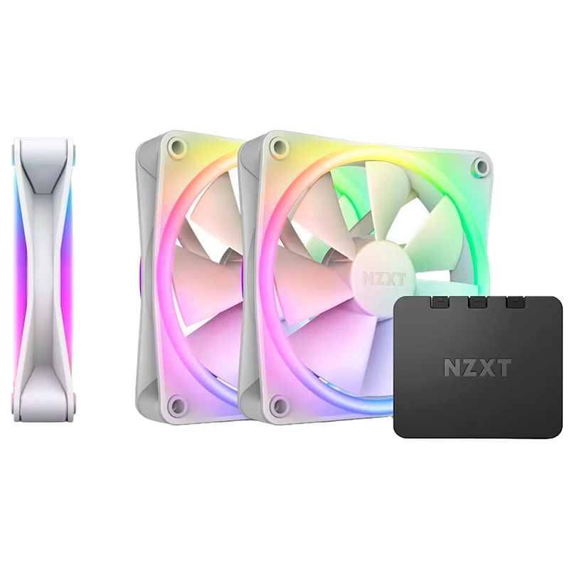 NZXT - Ventilador NZXT F120 DUO RGB Blanco 3x Unidades