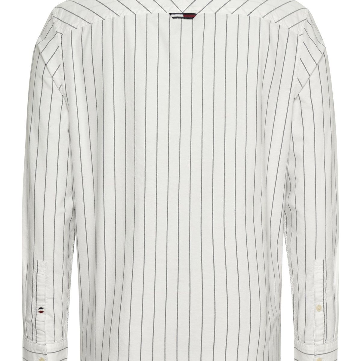 TOMMY HILFIGER - Camisa blanca De Rayas oxford de corte clásico Tommy Jeans