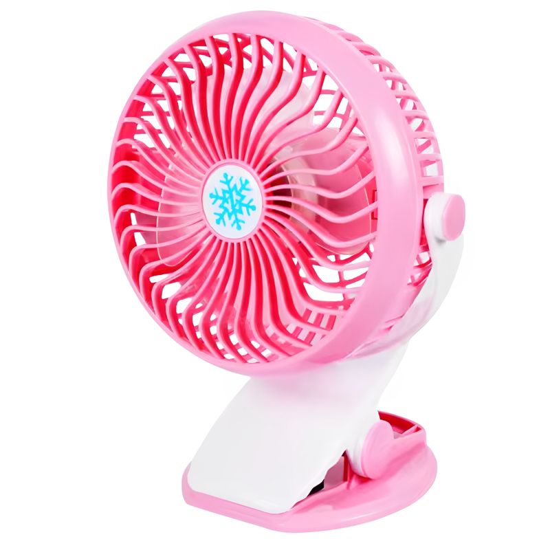 GENERICO - Mini Ventilador Abanico De Pinza Recargable Usb 3 Velocidad