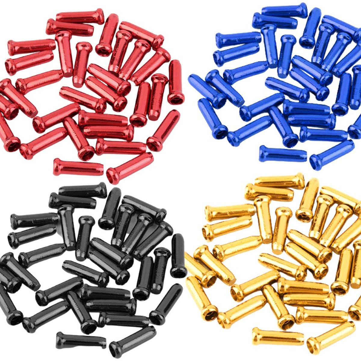 GENERICO - Terminal Tope Guaya Ravx Aluminio Cable Freno Cambio 100und