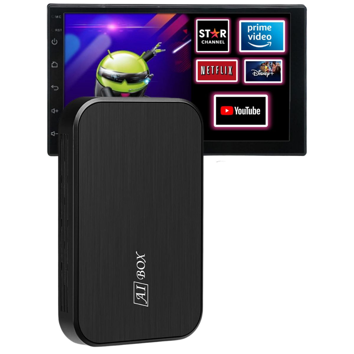 GENERICO - Convertidor Android Auto Car Play 4g Con Bluetooth Al Box